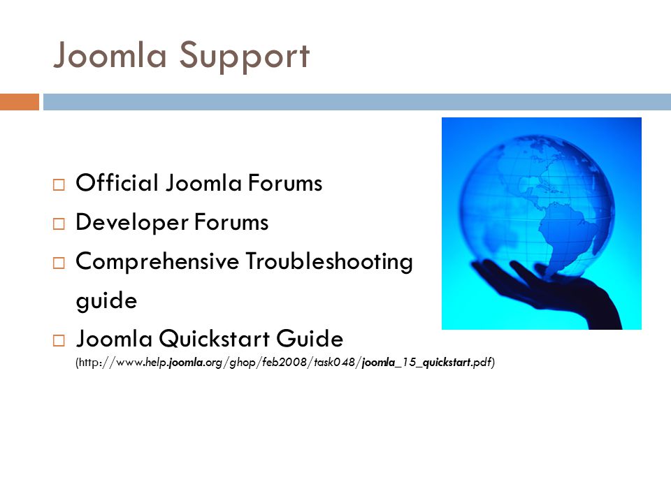 Joomla Support  Official Joomla Forums  Developer Forums  Comprehensive Troubleshooting guide  Joomla Quickstart Guide (