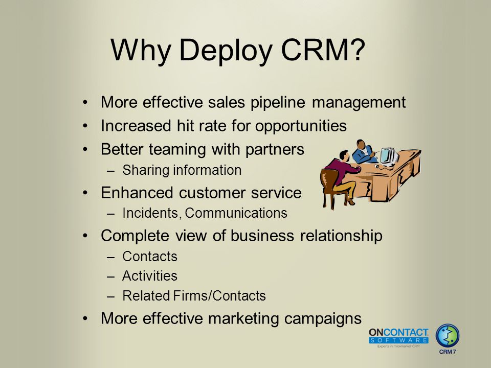 Why Deploy CRM.