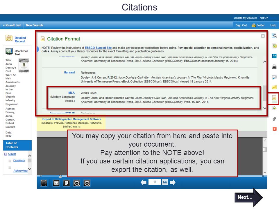 Citations Next… You may copy your citation from here and paste into your document.