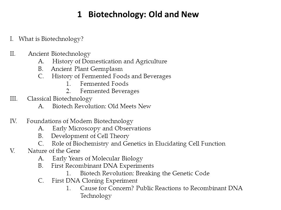 How does biotechnology help us?