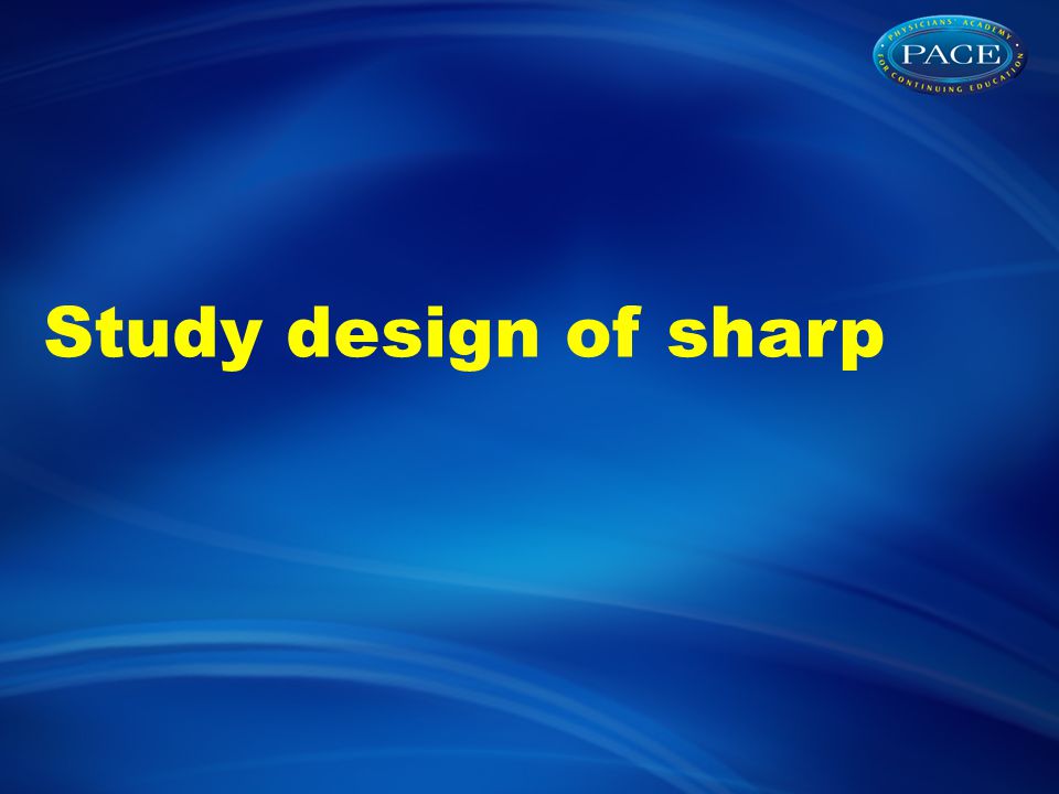 Study design of sharp