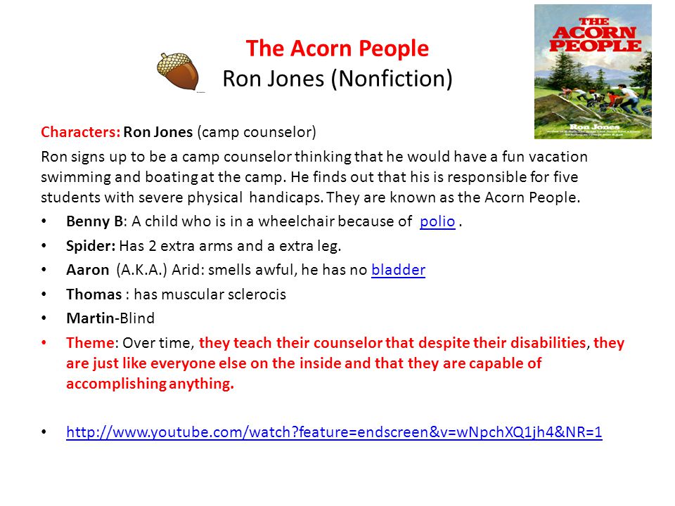 the acorn people characters