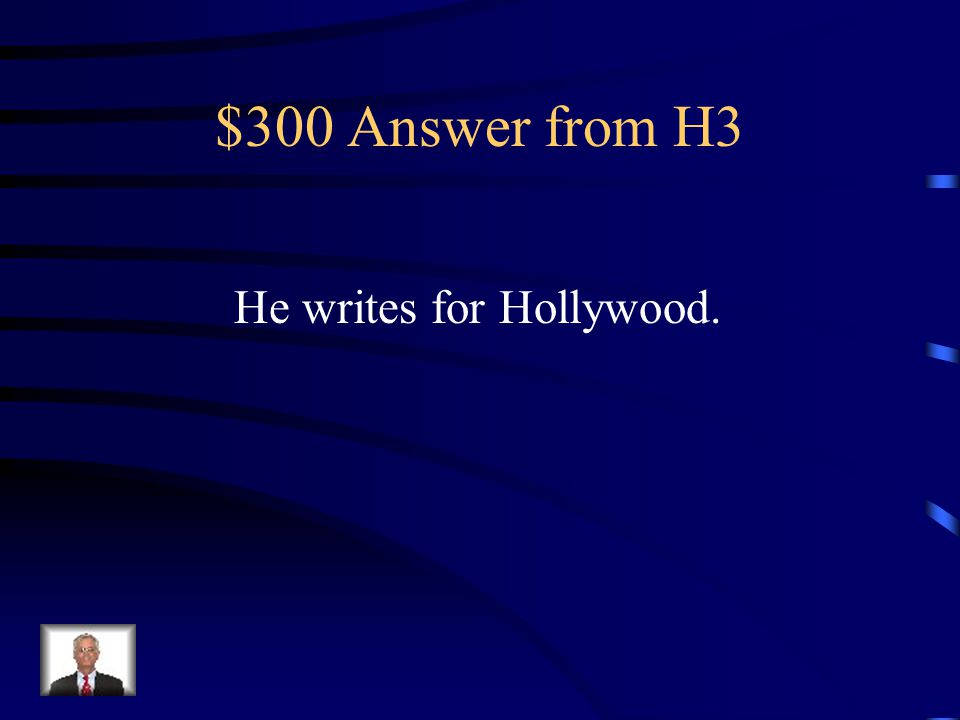 $300 Question from H3 What does Holden hate about DB