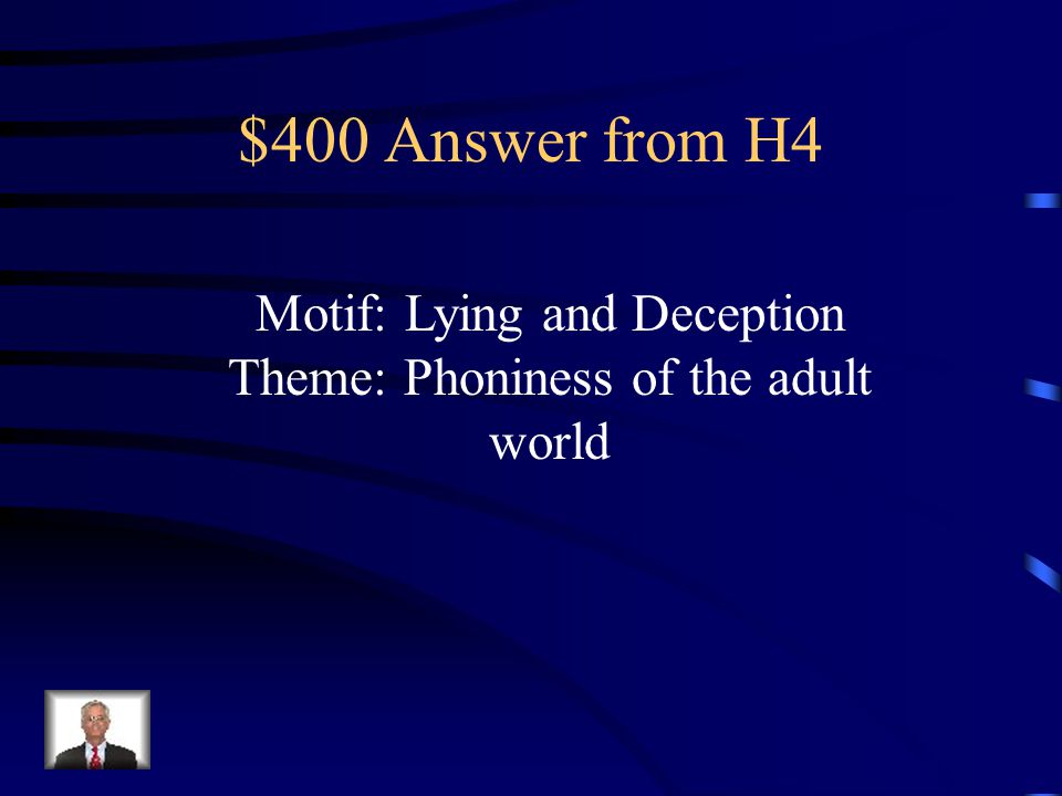 $400 Question from H4 What’s the motif and theme in this quote.