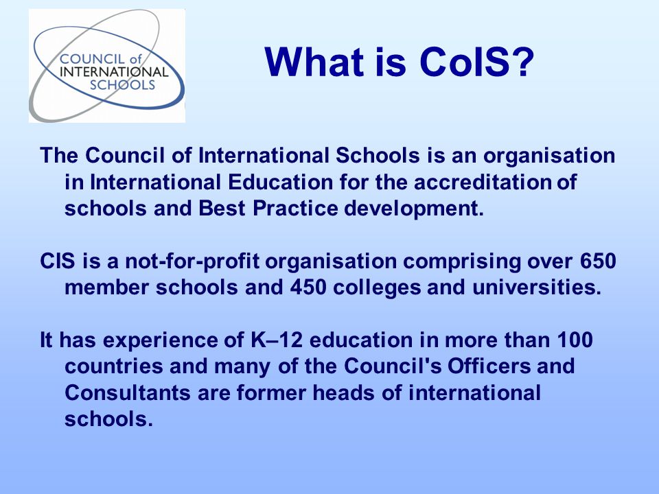 What is CoIS.