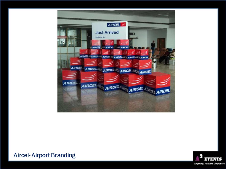 Aircel- Airport Branding
