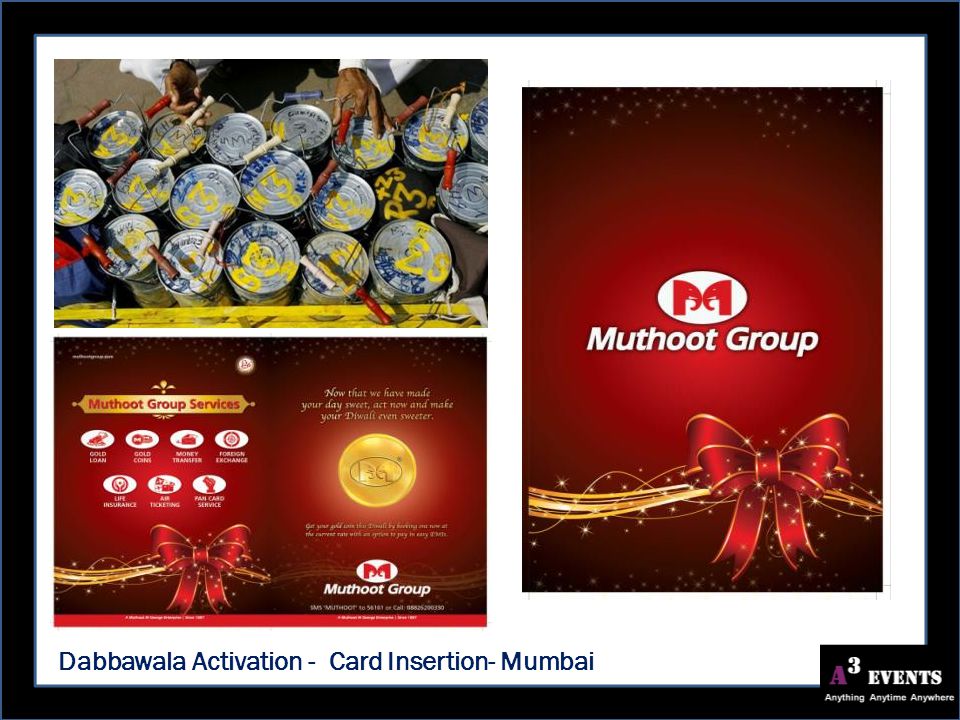 Dabbawala Activation - Card Insertion- Mumbai