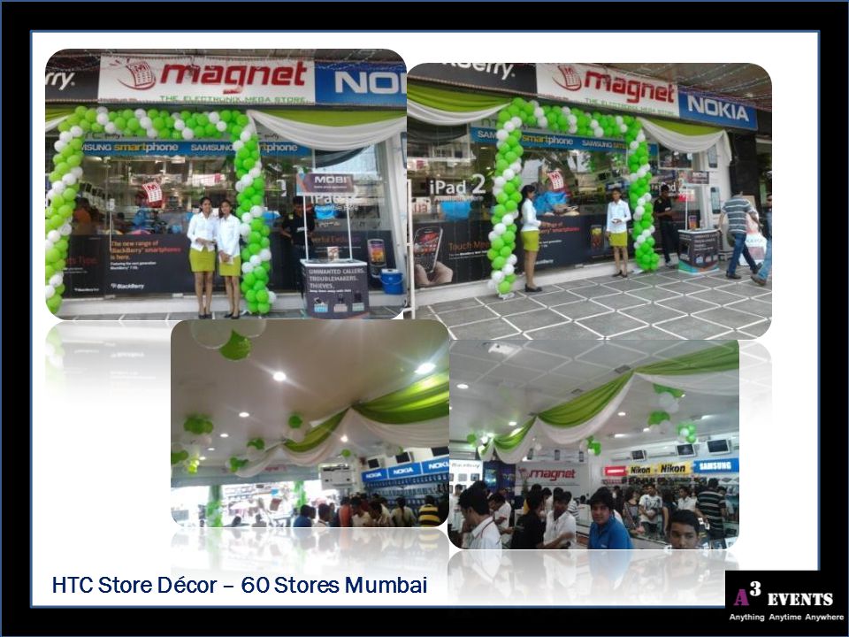 HTC Store Décor – 60 Stores Mumbai
