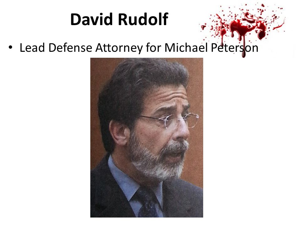 David Rudolf Lead Defense Attorney for Michael Peterson