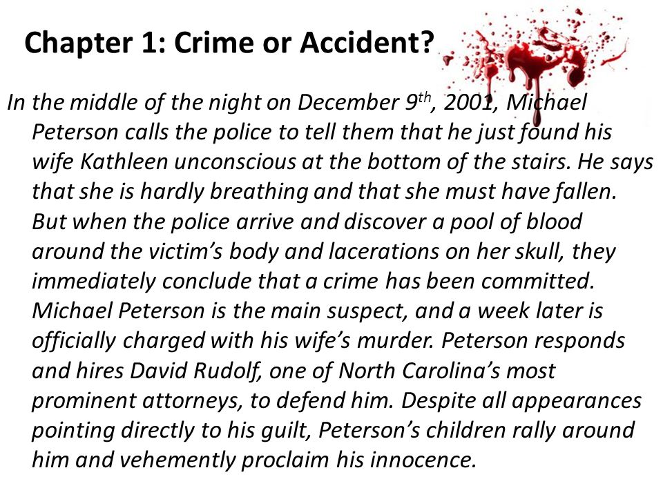 Chapter 1: Crime or Accident.