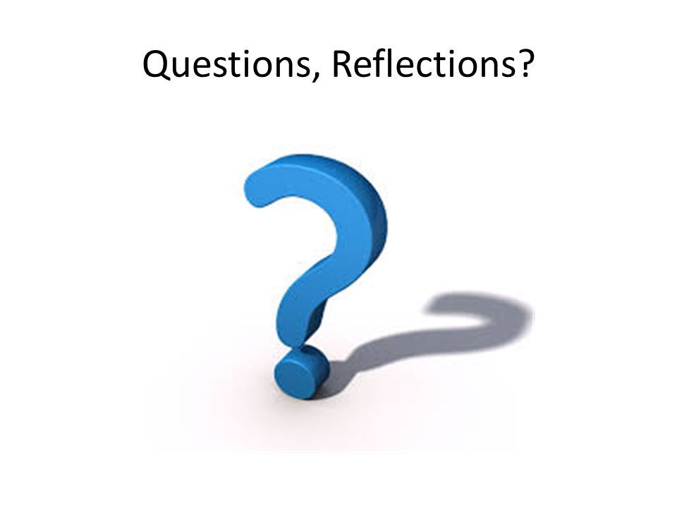 Questions, Reflections