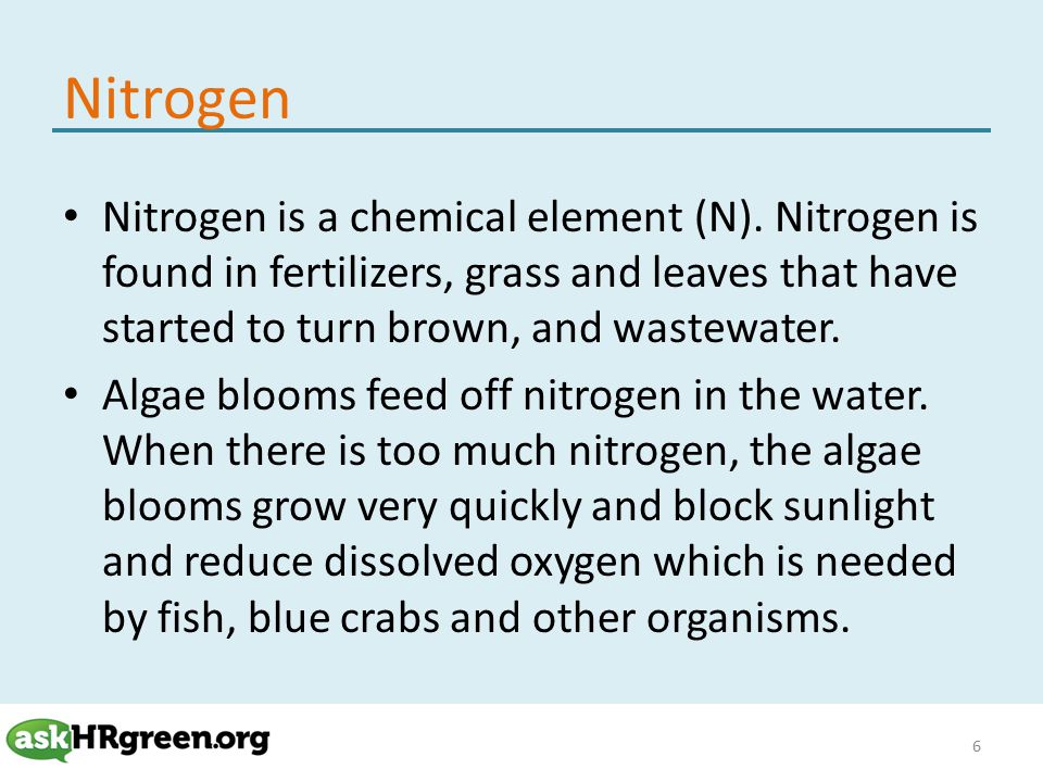 Nitrogen Nitrogen is a chemical element (N).