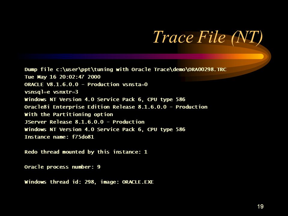 oracle 8i for windows nt