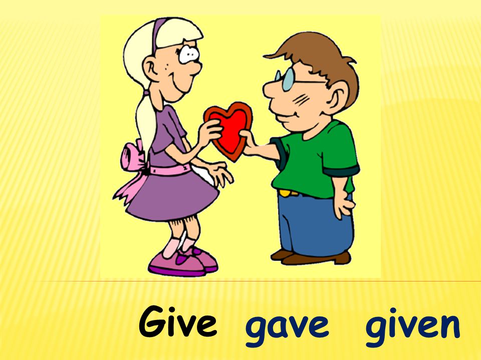 Give gave given