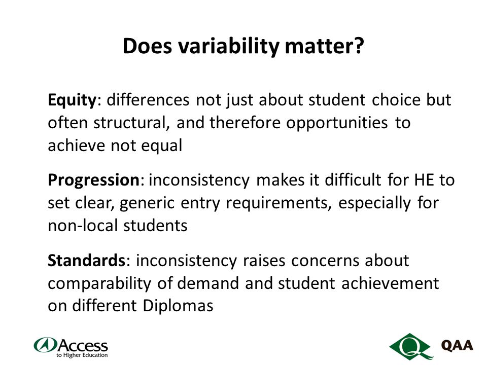 Does variability matter.