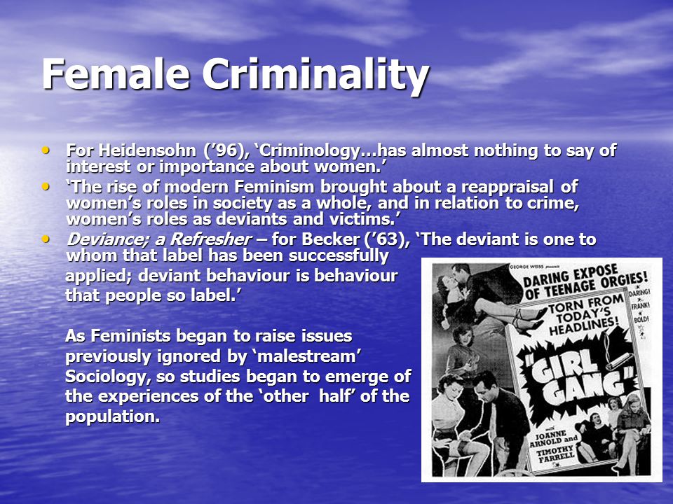 malestream criminology