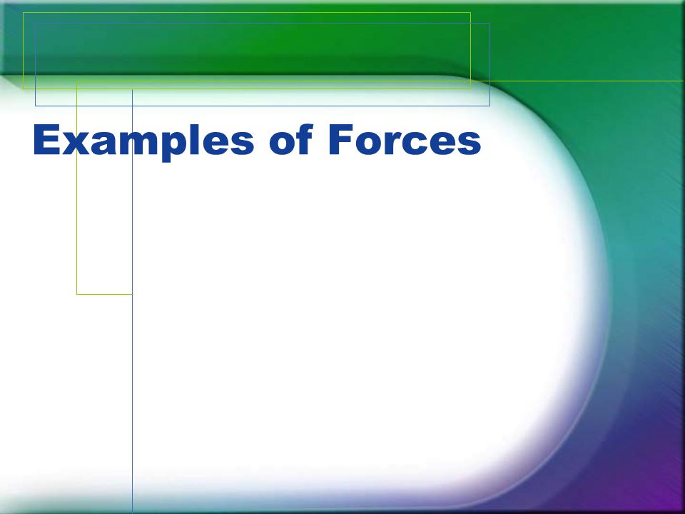Examples of Forces