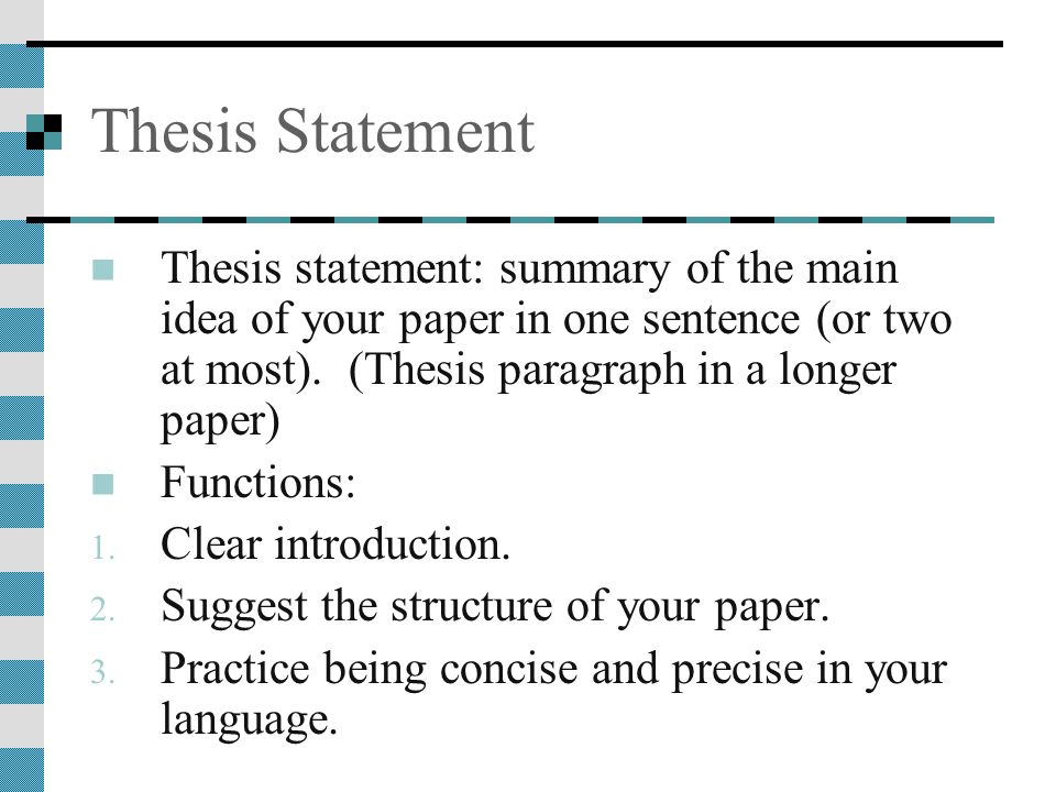 thesis statements seduction