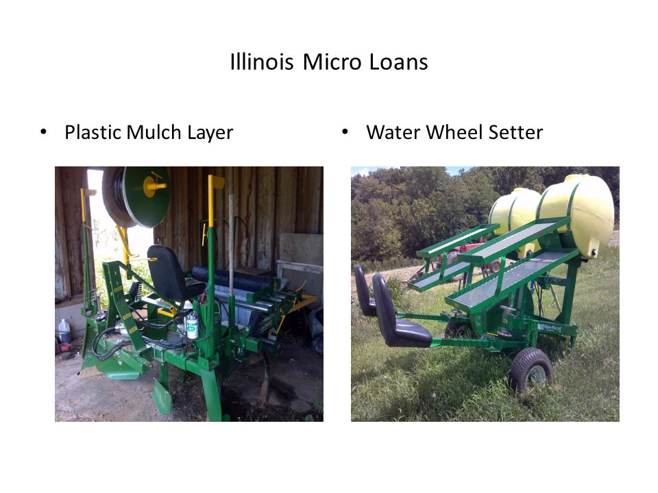 Illinois Micro Loans Plastic Mulch Layer Water Wheel Setter