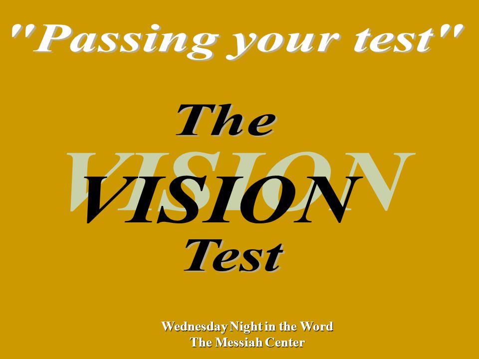Wednesday Night in the Word The Messiah Center