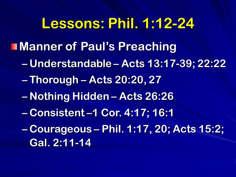 Lessons: Phil.