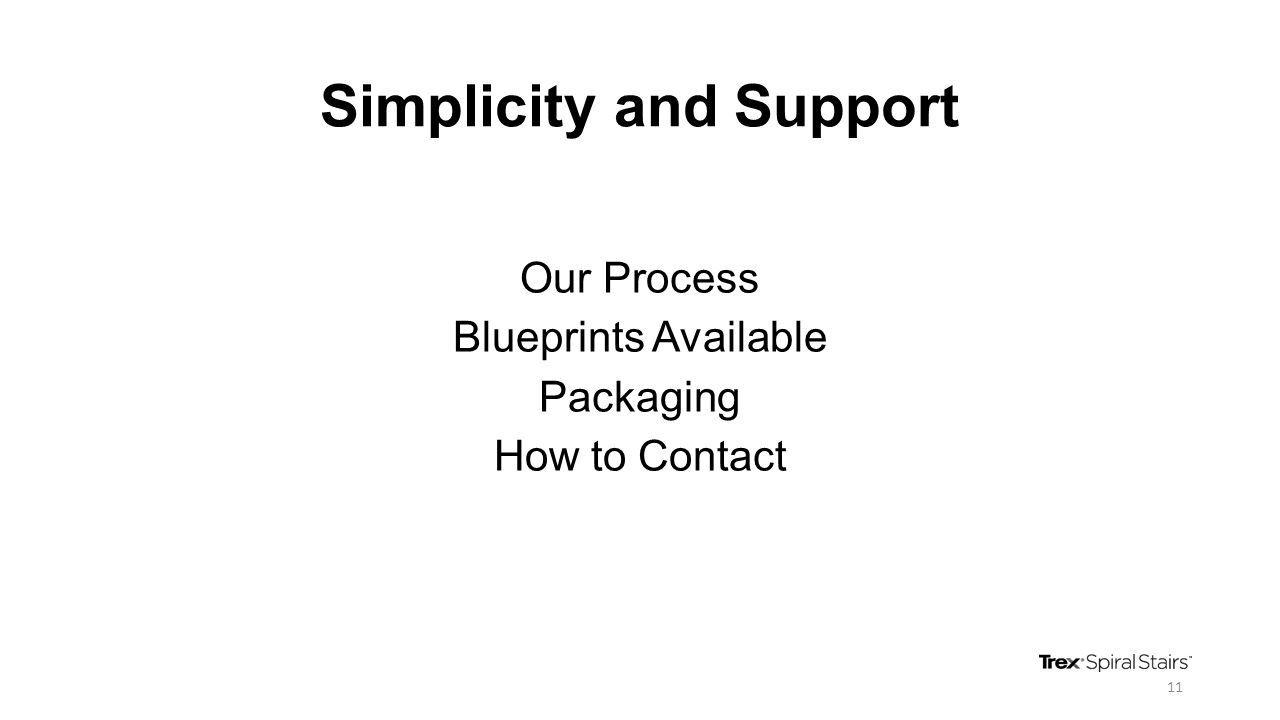 Simplicity and Support Our Process Blueprints Available Packaging How to Contact 11