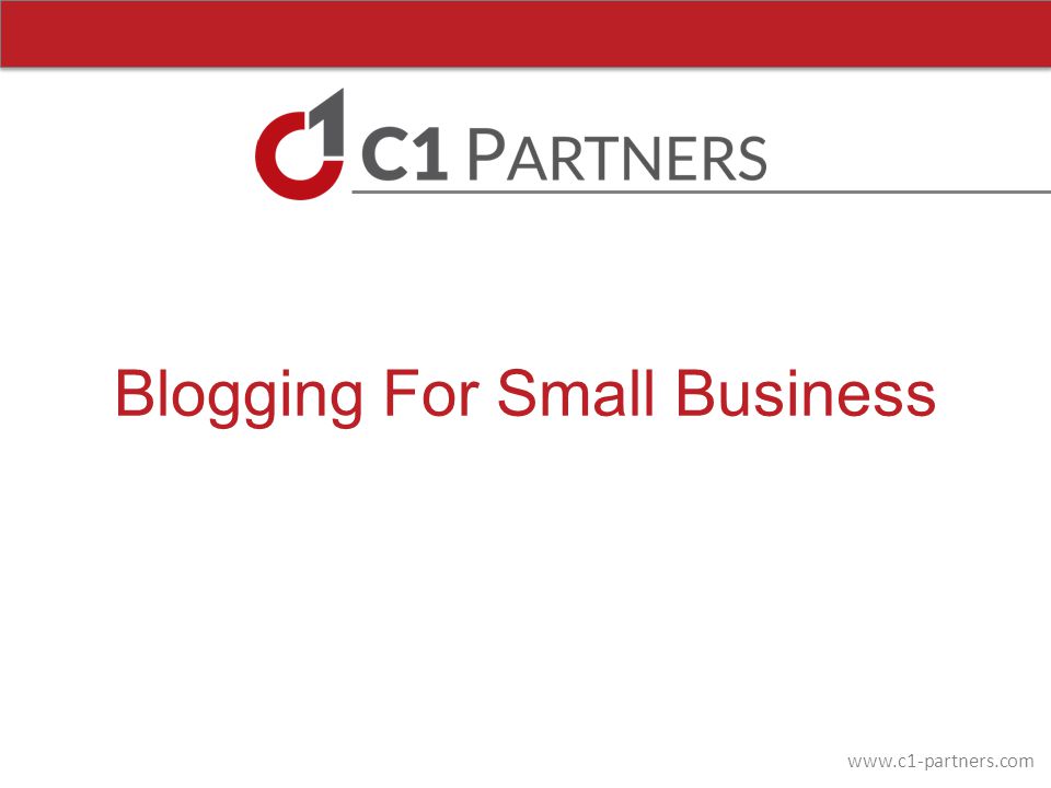 Blogging For Small Business