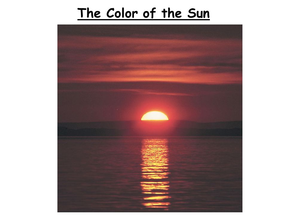 The Color of the Sun