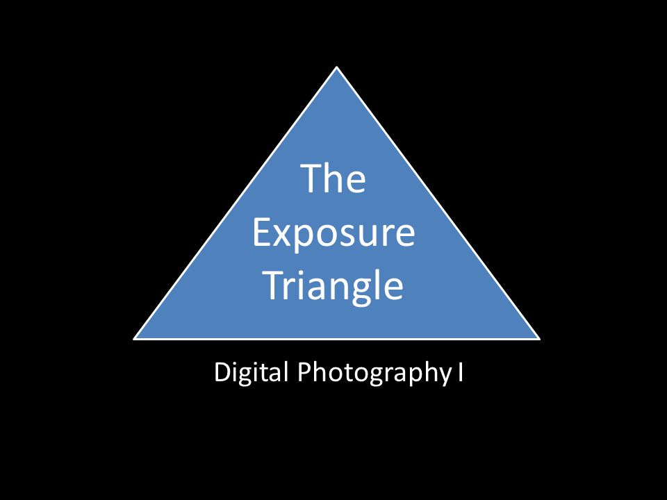 The Exposure Triangle Digital Photography I
