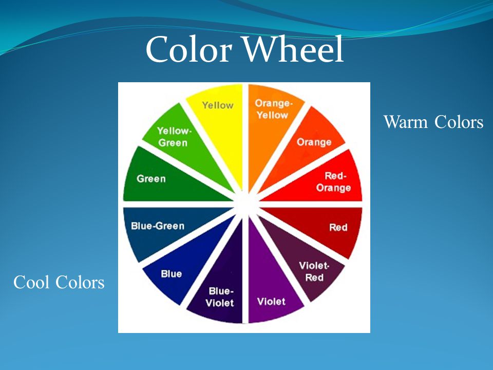 Color Wheel Warm Colors Cool Colors