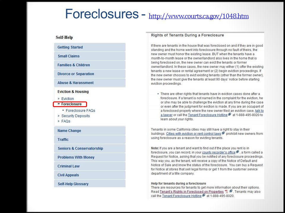 Foreclosures -