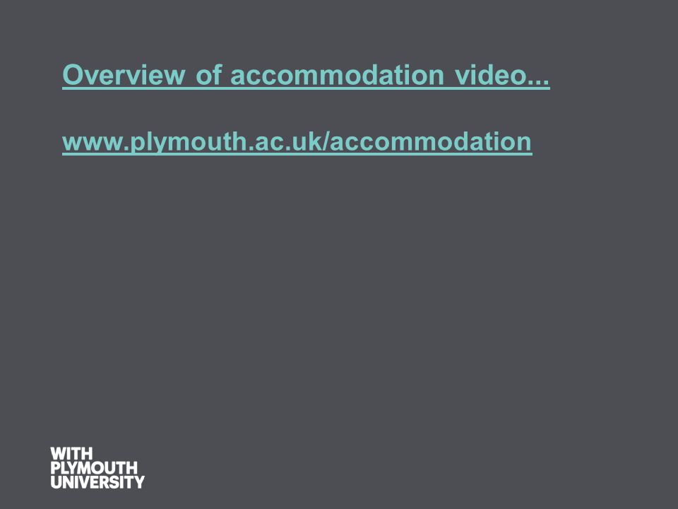 Overview of accommodation video...