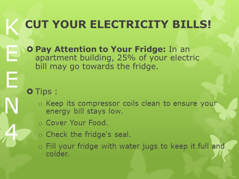 CUT YOUR ELECTRICITY BILLS.