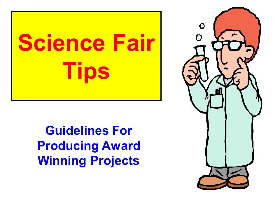 Science Fair Tips Guidelines For Producing Award Winning Projects