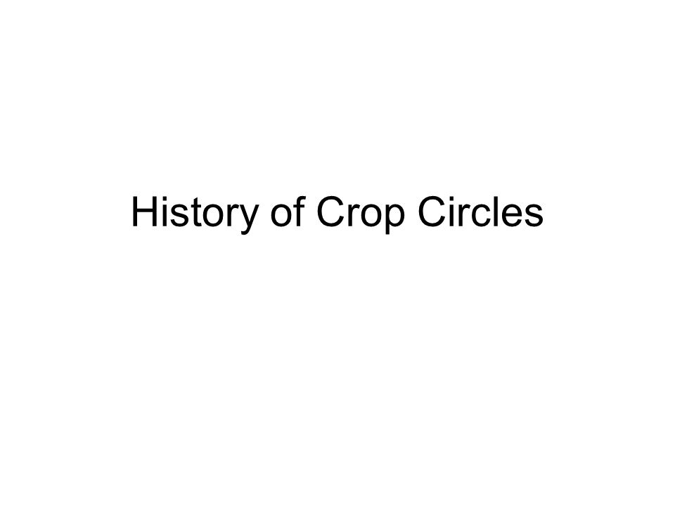 History of Crop Circles