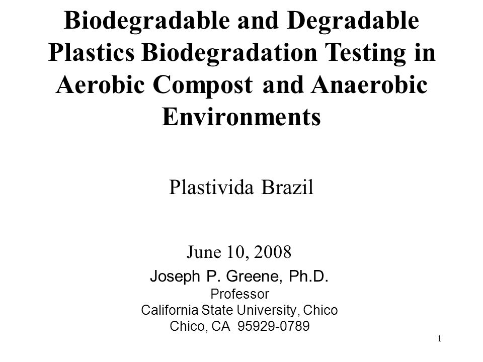1 Plastivida Brazil June 10, 2008 Joseph P. Greene, Ph.D.