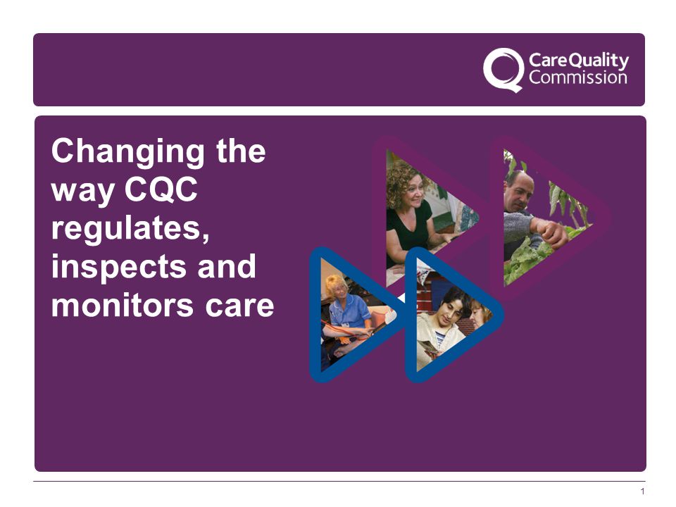 1 Changing the way CQC regulates, inspects and monitors care
