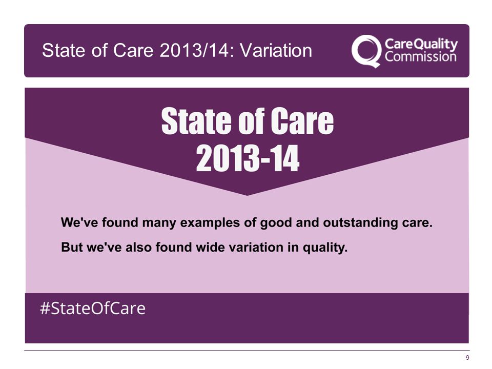 9 State of Care 2013/14: Variation