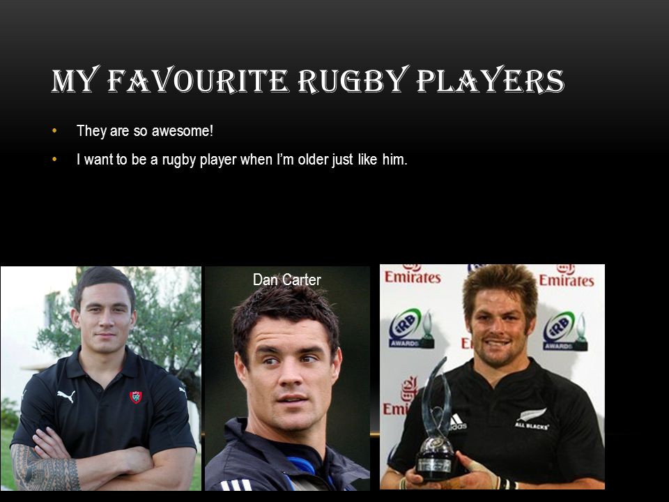 MY FAVOURITE RUGBY PLAYERS They are so awesome.
