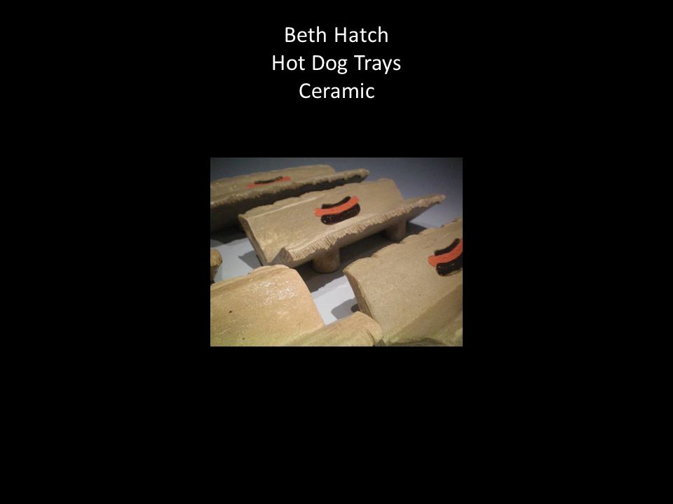 Beth Hatch Hot Dog Trays Ceramic