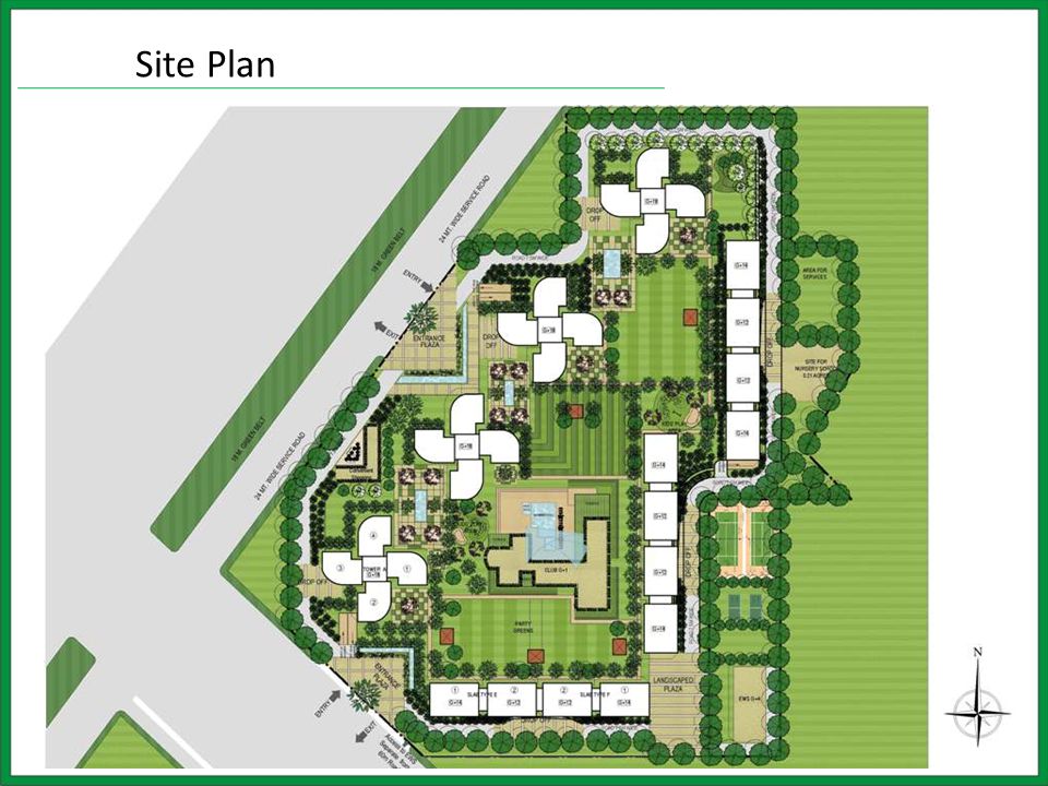 Site Plan 4 Bhk Apartment 5 Ppt 3 Site Plan