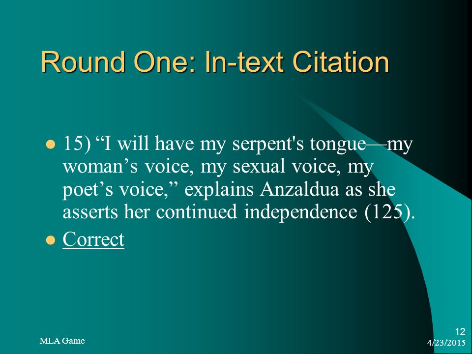 4 23 15 Mla Game 1 Miguel Powers 4 23 15 Mla Game 2 Introduction Mla Modern Language Association Guidelines For Proper Citation To Avoid Plagiarism Ppt Download