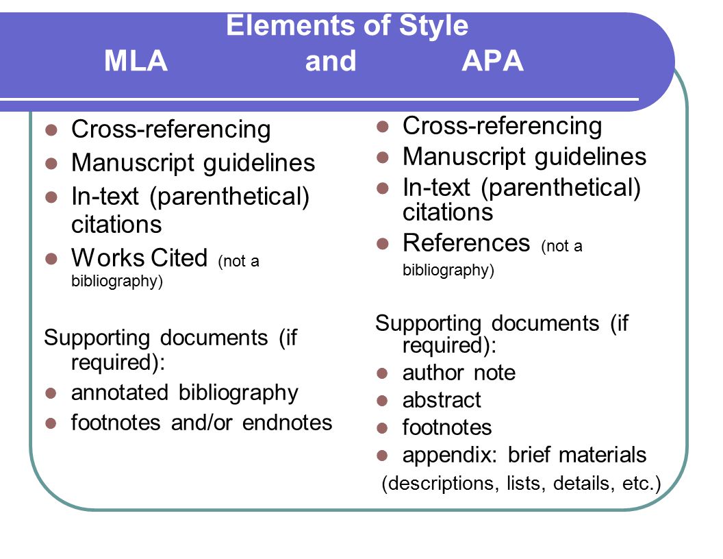 the difference between mla and apa