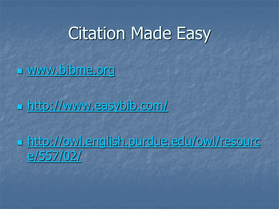 Citation Made Easy e/557/02/   e/557/02/   e/557/02/   e/557/02/