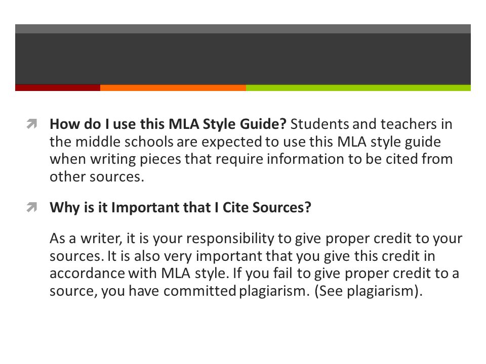 why is mla important