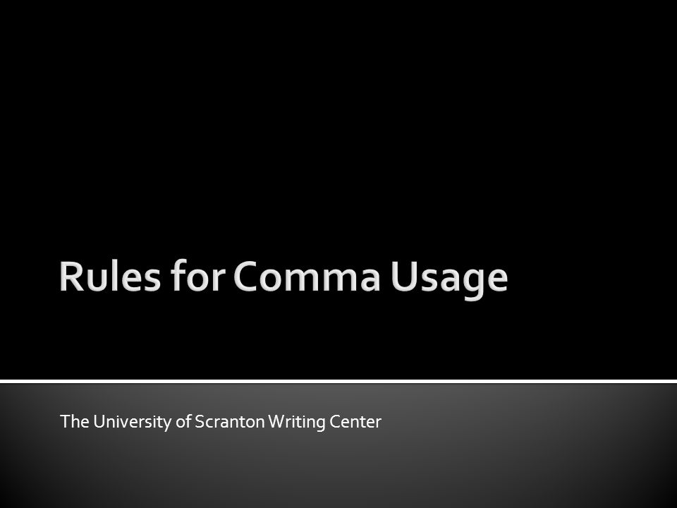 The University of Scranton Writing Center