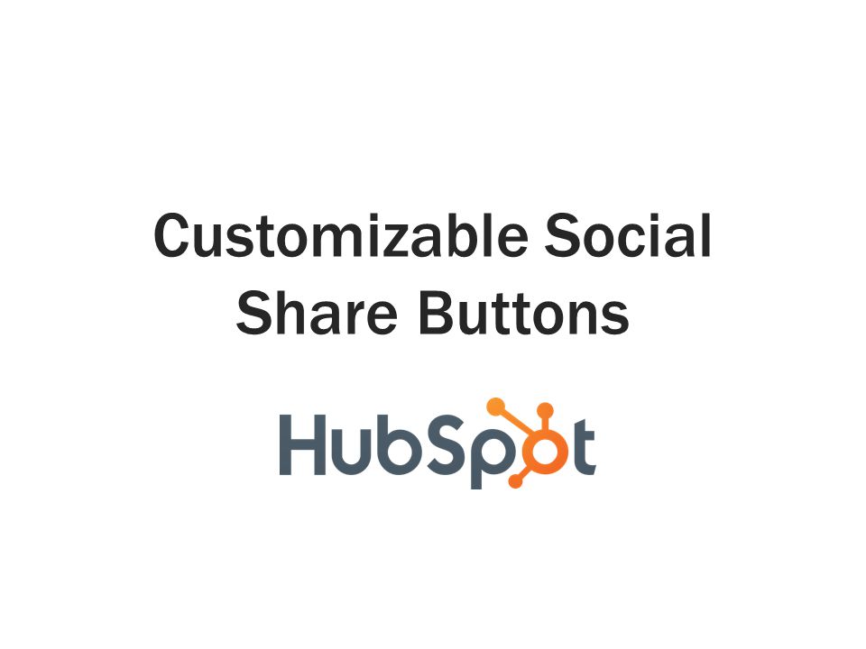 Customizable Social Share Buttons