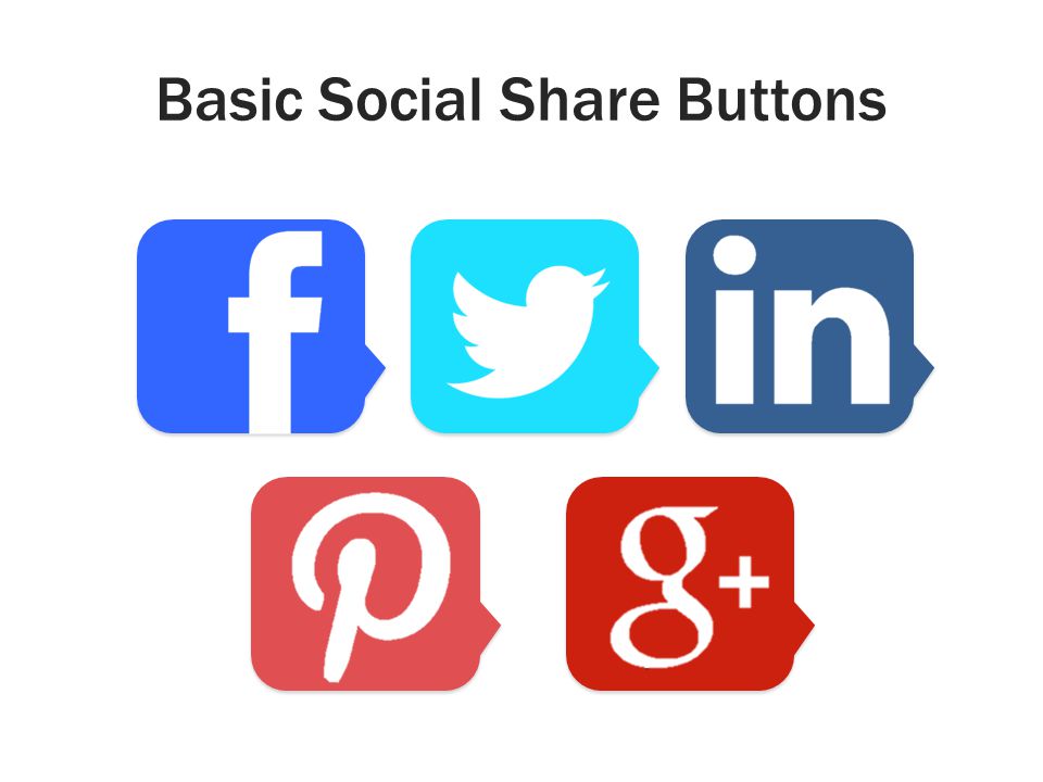 Basic Social Share Buttons