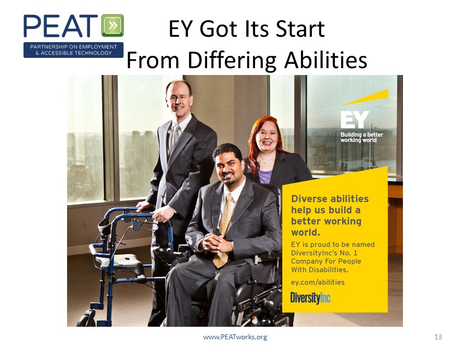 EY Got Its Start From Differing Abilities
