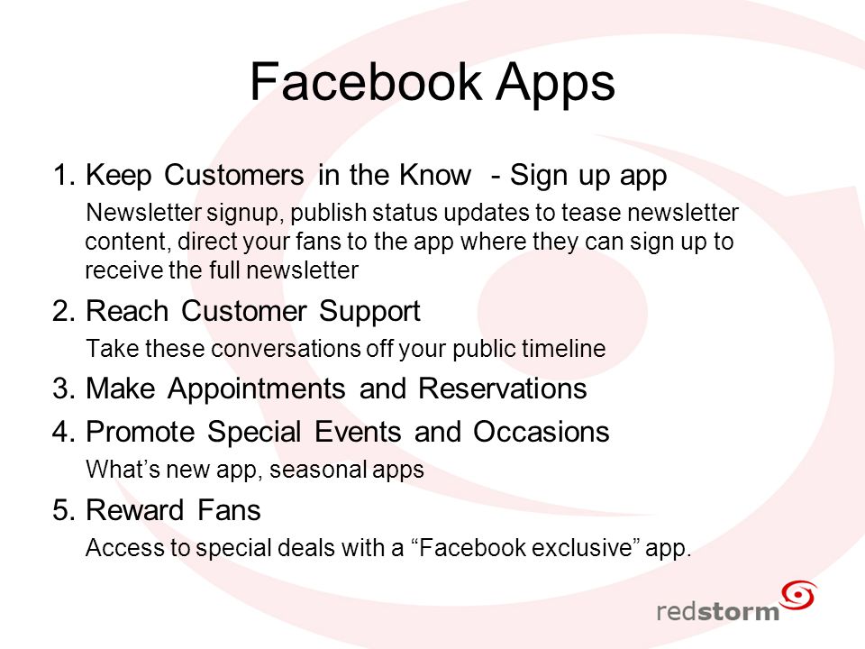Facebook Apps 1.